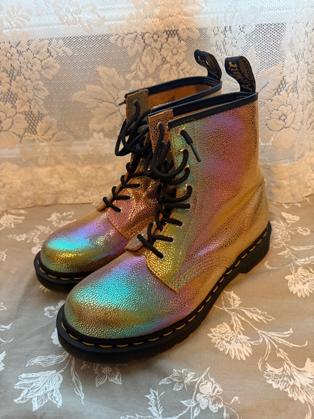 Dr Martens 1460 Rainbow Ray Combat Boots
